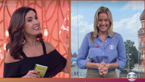 Fernanda Gentil resolve falar sobre proibição da Russia: “Beeem menininha”