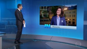 Quebrando protocolo, William Bonner imita Galvao Bueno e grita ‘Taffareeel’ no jornal Nacional