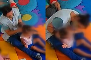 Professora agride bebê de 1 ano durante aula em SP