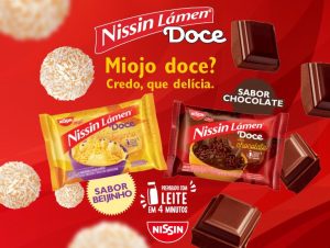 Novidade na refeição: Nissin Lámen lança miojo doce! Tem coragem de provar?