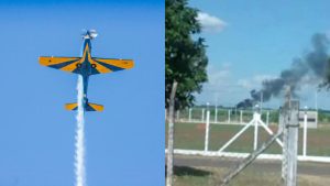 Avião da esquadrilha da fumaça cai em Pirassununga