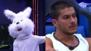 Arthur Aguiar volta de paredão falso vestido de ”coelinho” e surpreende os brothers