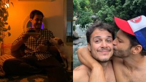 Ator Armando Babaioff surpreende e posta foto com o namorado: ”Aqui é tudo ao mesmo tempo”