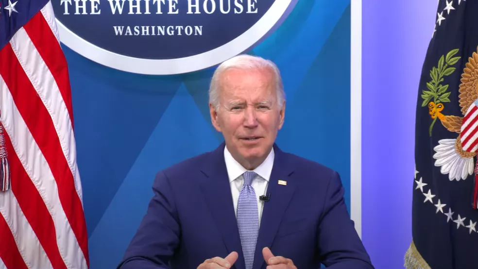 Joe Biden discursou sobre James Webb em evento realizado na Casa Branca.