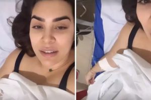 Naiara Azevedo sente fortes dores e vai ao hospital às pressas