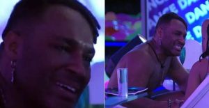 Fred Nicácio chora e desabafa na festa do BBB23