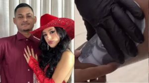 Noivo de Bia Miranda faz tatuagem com seu rosto