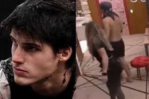 Gabriel empurra Bruna Griphao no BBB23