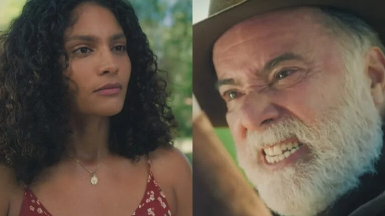 Terra e Paixão: Aline destrói Antônio e o humilha em público: "Fique de joelhos" 6 Aline e Antônio em Terra e Paixão (foto: Divulgação)