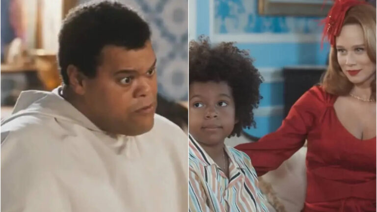 Amor Perfeito: Gilda transforma Severo em assassino para conseguir guarda de Marcelino 8 Severo, Gilda e Marcelino em Amor Perfeito (Foto: Divulgação)