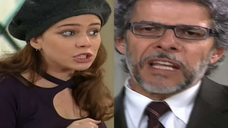 Claudia e Dirceu da novela Senhora do Destino, reprisada no canal Viva (Foto: Reprodução)