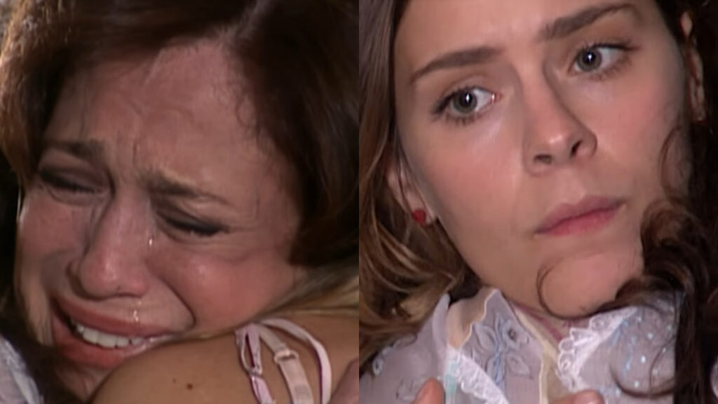 Maria Do Carmo (Suzana Vieira) e Lindalva (Carolina Dieckmann) em Senhora do Destino (Foto: Reprodução)