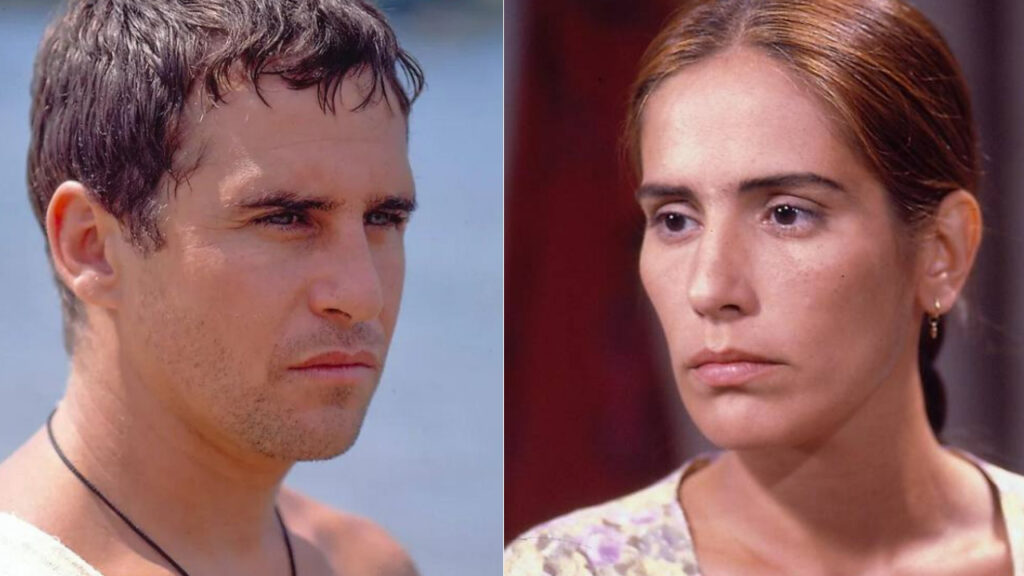 Tonho Da Lua (Marcos Frota) e Ruth (Gloria Pires) em Mulheres de Areia (Foto: Reprodução)