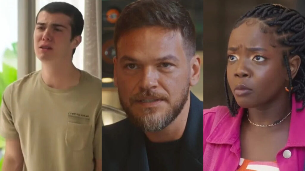 Rafa, Theo e Kate em Vai na Fé (Foto: Divulgação)