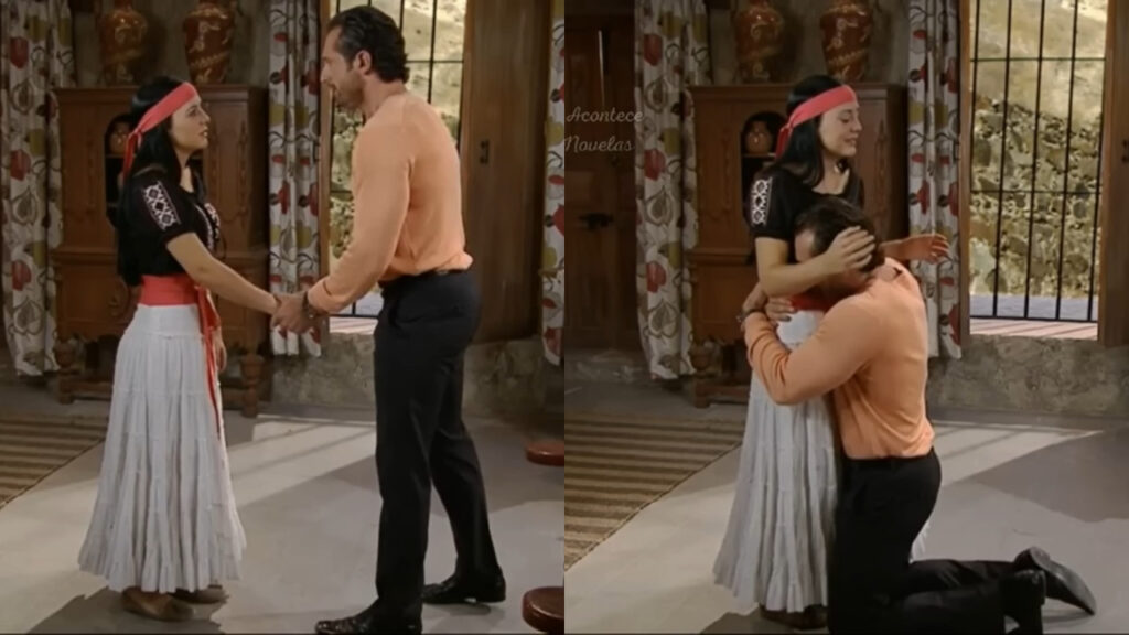 Rodrigo e Luciana em Um Refúgio para o Amor (Foto: Divulgação)