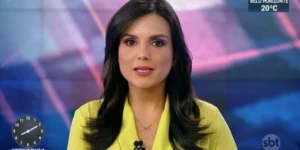 Márcia Dantas chora ao vivo no SBT Brasil