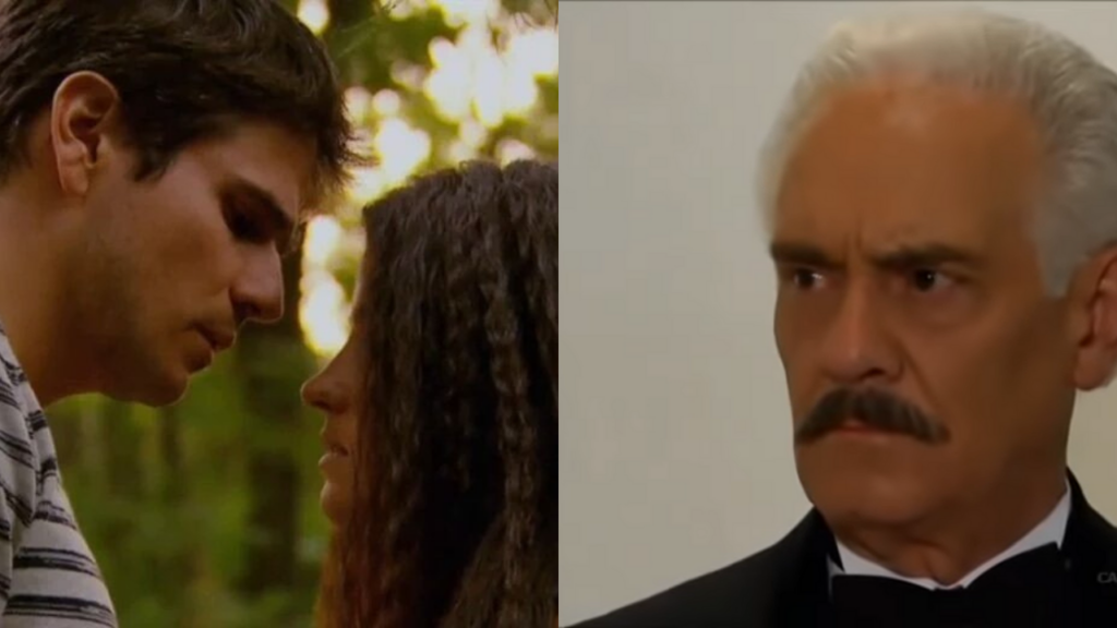 Augusto humilha Esmeralda enquanto Paulo desaparece (Foto: Reprodução)