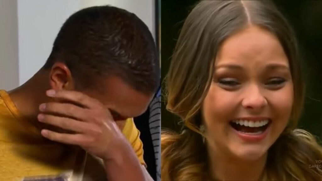 Carlos (Centavinho) e Virgínia na novela A Gata (Foto: Reprodução)