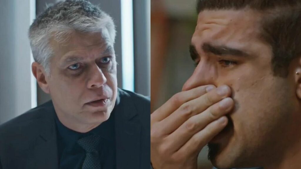 Humberto (Fábio Assunção) e Pablo (Caio Castro) em Todas as Flores (Foto: Reprodução)