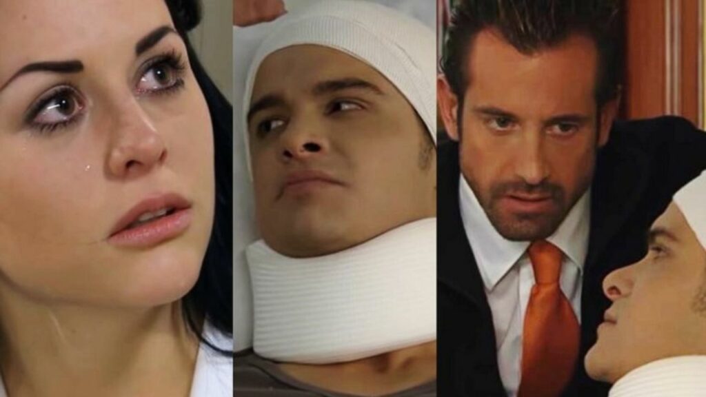 Luciana, Patrício e Rodrigo em Um Refúgio para o Amor (Foto: Reprodução)