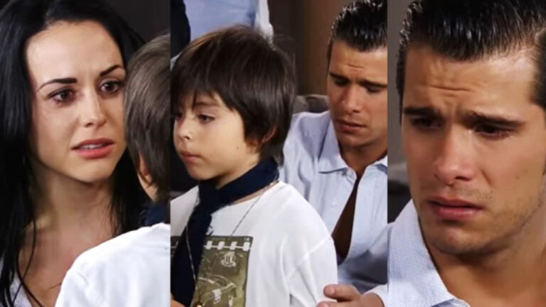 Na imagem, Luciana e Patrício na novela Um Refúgio para o Amor (Foto: Divulgação)