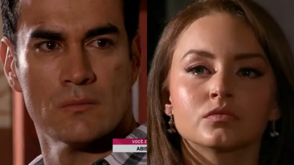 Damião e Elisa em Abismo de Paixão (Foto: Reprodução)