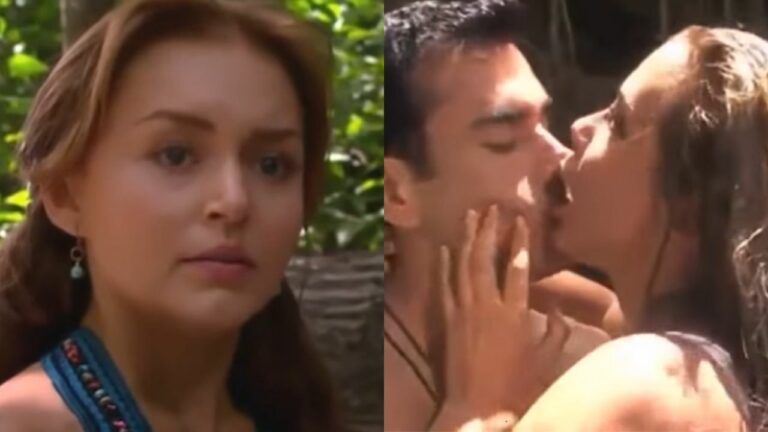 Abismo de Paixão: Elisa flagra Carmem e Damião se pegando e é humilhada da pior forma: "Aprenda" 7 Elisa (Angelique Boyer) flagra Carmem (Sabine Moussier) e Damião (David Zepeda) juntos em Abismo de Paixão (Foto: Reprodução)
