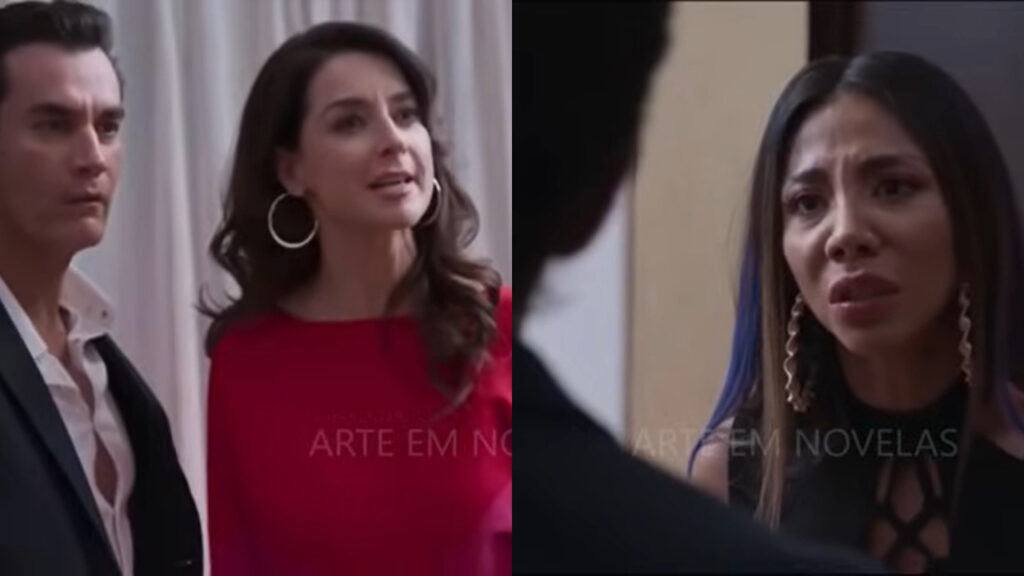 Natália dá surra em Olga em Minha Fortuna é Te Amar. (Foto: Divulgação)