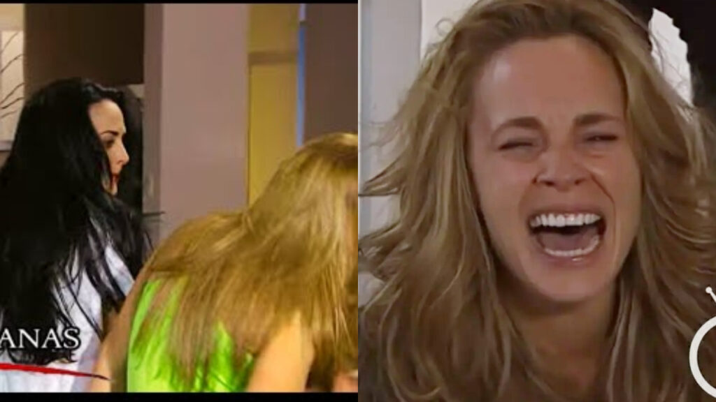 Na imagem, as personagens Luciana e Clara, da novela mexicana do SBT, Um Refúgio para o Amor (Foto: Divulgação)