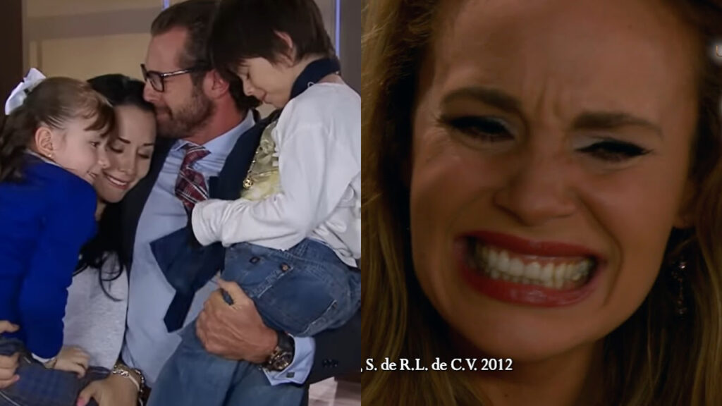 Na imagem, Luciana assume Alexia como filha em Um Refúgio para o Amor. (Foto: Divulgação)