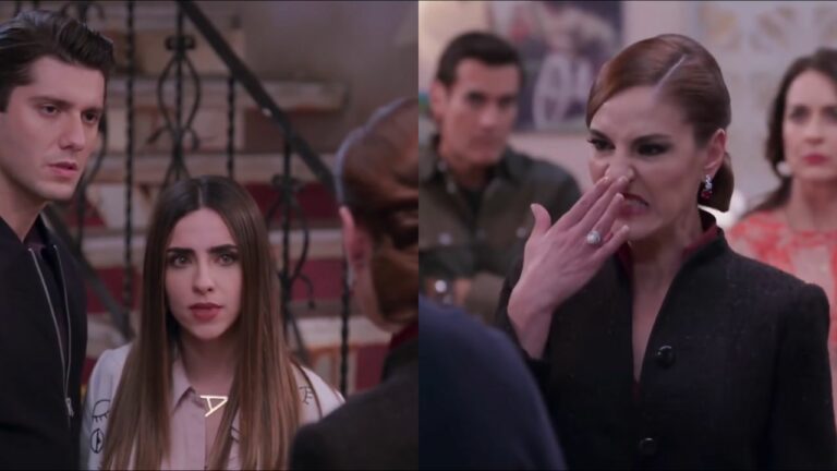 Em Minha Fortuna é Te Amar, Constanza entrega Andréia na frente de Omar e família (Foto: Reprodução)