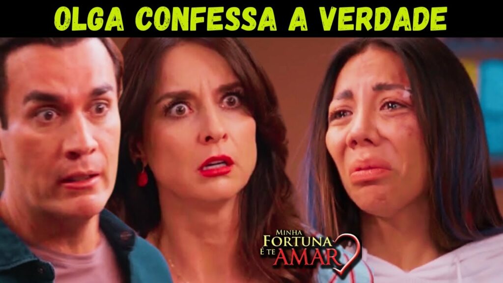 Vicente, Natália e Olga em Minha Fortuna é Te Amar. (Foto: Divulgação)