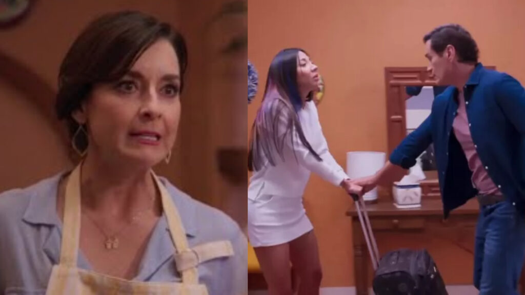 Natália, Vicente e Olga em Minha Fortuna é Te Amar (foto: Divulgação)