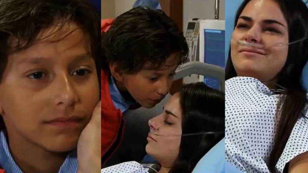 Inês salva o filho e morre em A Gata. (Foto: Divulgação)