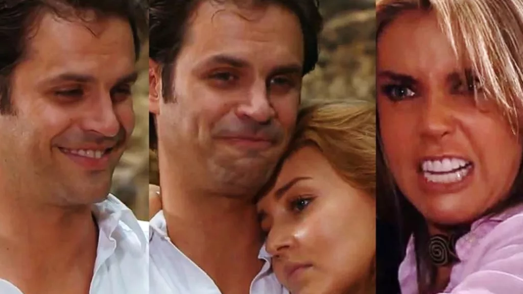 Gael salva Elisa de cativeiro de Carmem em Abismo de Paixão. (Foto: Divulgação)