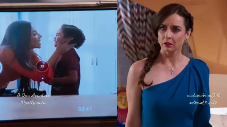 Minha Fortuna é Te Amar: Benjamin coloca câmera escondida, grava Olga o maltratando e entrega para Natália 6 Benjamin grava Olga e entrega para Natália (Foto: Reprodução)