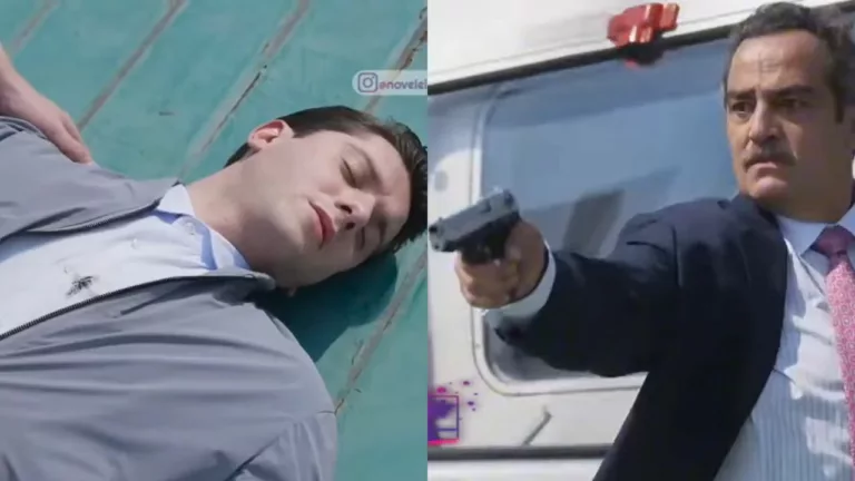 Omar leva tiro no peito de Elias em Minha Fortuna é te Amar (Foto: Reprodução)