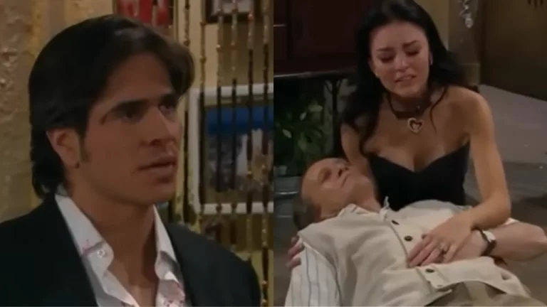 Armando, pai de Teresa, morre ao flagrar a filha com Fernando (Foto: Reprodução)