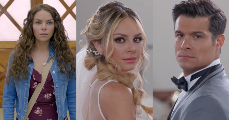 Ângela interrompe casamento de Salma e Leonardo? (Foto: Reprodução)