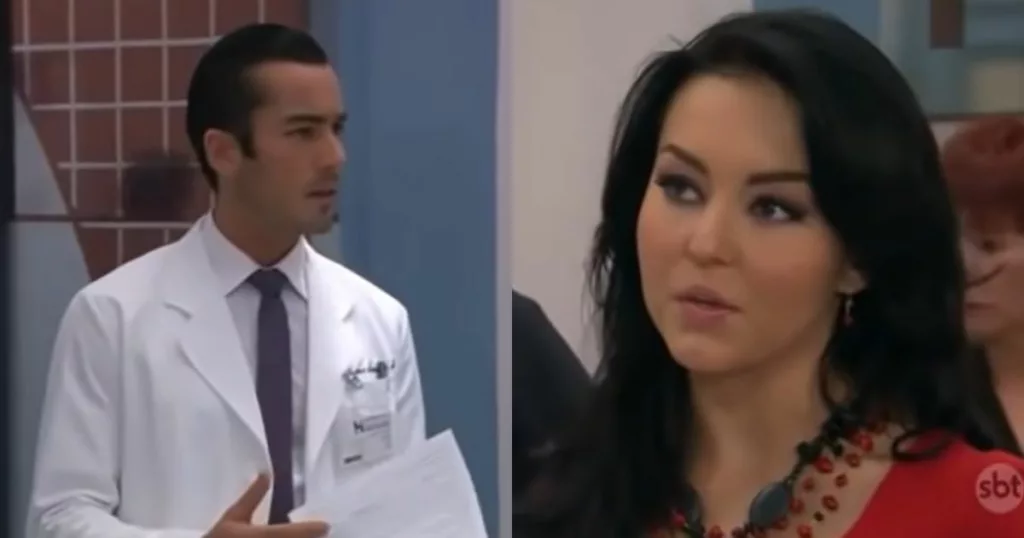 Mariano confronta Teresa na novela mexicana exibida pelo SBT (Foto: Reprodução)